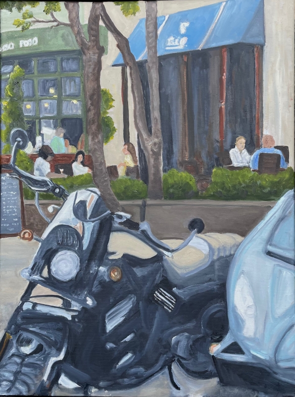 Whispers of Wheels and City Air by artist Mozelle Marks